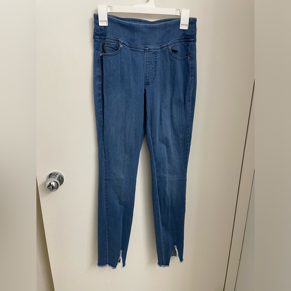 Fringe hem jeggings